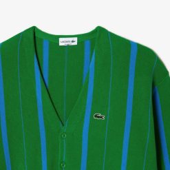 Pullovers | LACOSTE Cardigan Col V Homme Lacoste En Coton Biologique