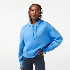 Sweatshirts | LACOSTE Sweatshirt A Capuche Jogger Femme Lacoste Avec Passe-Pouce