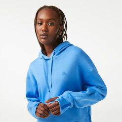 Sweatshirts | LACOSTE Sweatshirt A Capuche Jogger Femme Lacoste Avec Passe-Pouce