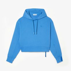 Sweatshirts | LACOSTE Sweatshirt A Capuche Jogger Femme Lacoste Avec Passe-Pouce