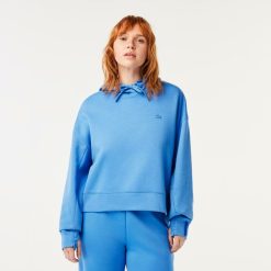 Sweatshirts | LACOSTE Sweatshirt A Capuche Jogger Femme Lacoste Avec Passe-Pouce