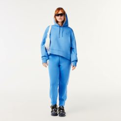 Sweatshirts | LACOSTE Sweatshirt A Capuche Jogger Femme Lacoste Avec Passe-Pouce