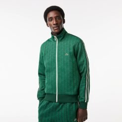 Survetements | LACOSTE Sweatshirt Zippe Paris Jacquard Monogramme