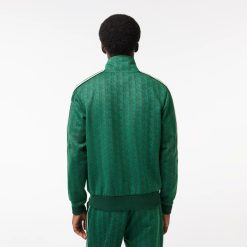 Survetements | LACOSTE Sweatshirt Zippe Paris Jacquard Monogramme