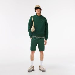 Pantalons & Shorts | LACOSTE Short Color-Block Homme Lacoste En Molleton Gratte