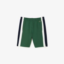 Pantalons & Shorts | LACOSTE Short Color-Block Homme Lacoste En Molleton Gratte