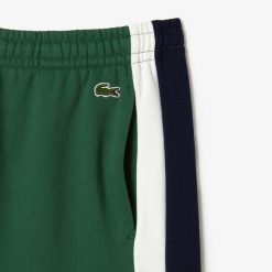 Pantalons & Shorts | LACOSTE Short Color-Block Homme Lacoste En Molleton Gratte