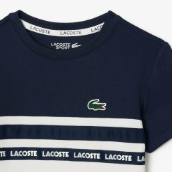 Vetements Garcon | LACOSTE T-Shirt Tennis En Pique Ultra-Dry