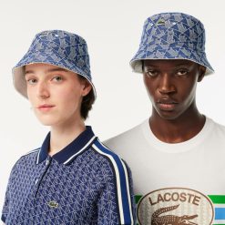 Chapeaux & Casquettes | LACOSTE Bob Reversible En Jacquard A Monogramme Signature