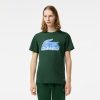 T-Shirts | LACOSTE T-Shirt Homme Lacoste Imprime En Jersey De Coton