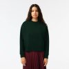 Sweatshirts | LACOSTE Sweatshirt Jogger Femme Lacoste Imprime Au Dos