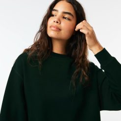 Sweatshirts | LACOSTE Sweatshirt Jogger Femme Lacoste Imprime Au Dos