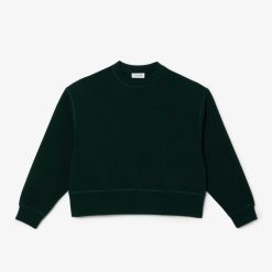 Sweatshirts | LACOSTE Sweatshirt Jogger Femme Lacoste Imprime Au Dos