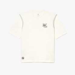 Vetements De Sport | LACOSTE T-Shirt Homme Lacoste Sport Edition Roland Garros En Jersey Epais