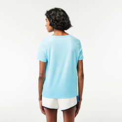 T-Shirts | LACOSTE T-Shirt A Col V Loose Fit En Coton Uni