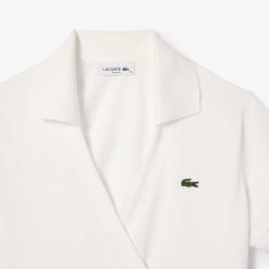 Polos | LACOSTE Polo Cache-Coeur En Mini Pique Extensible