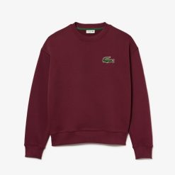 Sweatshirts | LACOSTE Sweatshirt Jogger Unie Lacoste Loose Fit Avec Badge Crocodile