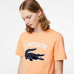 T-Shirts | LACOSTE T-Shirt Homme Regular Fit Avec Imprime Crocodile Xl Lacoste