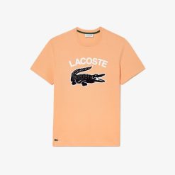 T-Shirts | LACOSTE T-Shirt Homme Regular Fit Avec Imprime Crocodile Xl Lacoste