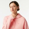 Sweatshirts | LACOSTE Sweatshirt A Capuche Jogger Femme Lacoste Avec Passe-Pouce