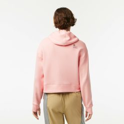 Sweatshirts | LACOSTE Sweatshirt A Capuche Jogger Femme Lacoste Avec Passe-Pouce