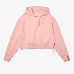 Sweatshirts | LACOSTE Sweatshirt A Capuche Jogger Femme Lacoste Avec Passe-Pouce