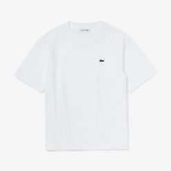 T-Shirts | LACOSTE T-Shirt A Col Rond En Coton Premium