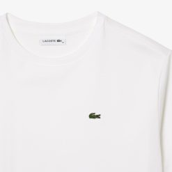 T-Shirts | LACOSTE T-Shirt A Col Rond En Coton Premium