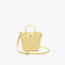 Sacs A Bandouliere | LACOSTE Mini Sac Cabas Zippe L.12.12 Concept Petit Pique Uni