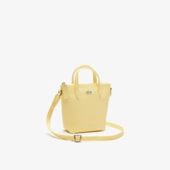 Sacs A Bandouliere | LACOSTE Mini Sac Cabas Zippe L.12.12 Concept Petit Pique Uni