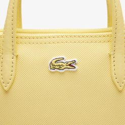 Sacs A Bandouliere | LACOSTE Mini Sac Cabas Zippe L.12.12 Concept Petit Pique Uni