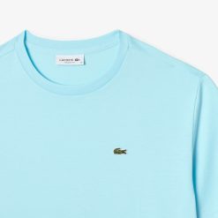 T-Shirts | LACOSTE T-Shirt A Col Rond En Coton Premium