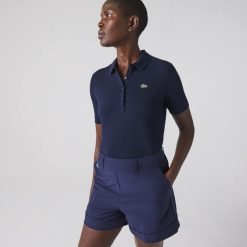 Vetements De Sport | LACOSTE Polo Femme Slim Fit Golf Lacoste Sport Ultra-Dry En Coton Biologique