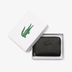 Portefeuilles & Petite Maroquinerie | LACOSTE Mini Porte-Monnaie City Court En Cuir Graine