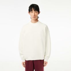 Sweatshirts | LACOSTE Sweatshirt Brode Oversize En Coton