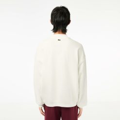 Sweatshirts | LACOSTE Sweatshirt Brode Oversize En Coton