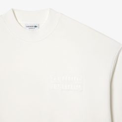 Sweatshirts | LACOSTE Sweatshirt Brode Oversize En Coton