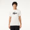 Vetements De Sport | LACOSTE T-Shirt Lacoste Sport En Jersey Respirant Imprime Crocodile 3D