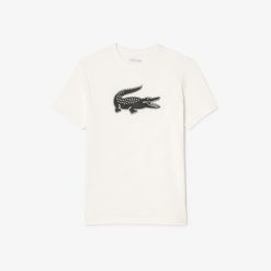 Vetements De Sport | LACOSTE T-Shirt Lacoste Sport En Jersey Respirant Imprime Crocodile 3D