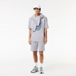 T-Shirts | LACOSTE T-Shirt Loose Fit En Jersey De Coton Avec Imprime