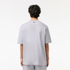 T-Shirts | LACOSTE T-Shirt Loose Fit En Jersey De Coton Avec Imprime