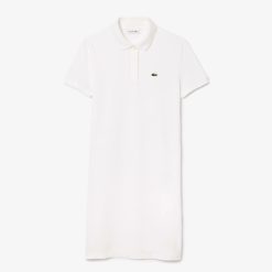 Robes & Jupes | LACOSTE Robe Polo Femme Lacoste En Petit Pique Souple