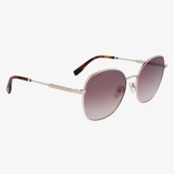 Lunettes De Soleil | LACOSTE Lunettes De Soleil Neoheritage Ovales En Metal