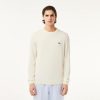 Pullovers | LACOSTE Pull A Col Rond En Coton Uni