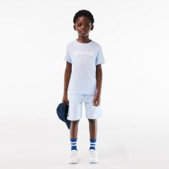 Vetements Fille | LACOSTE T-Shirt En Coton Imprime Crocodile