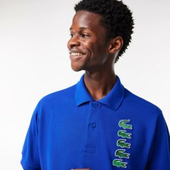 Polos | LACOSTE Polo Avec Badges Crocodiles Iconiques En Pique