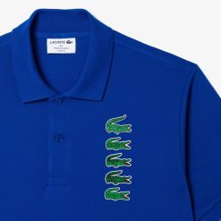 Polos | LACOSTE Polo Avec Badges Crocodiles Iconiques En Pique