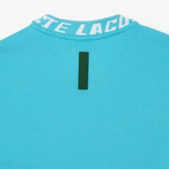 T-Shirts | LACOSTE T-Shirt Homme Regular Fit Marquage Sur Le Col Lacoste