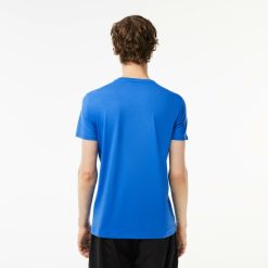 T-Shirts | LACOSTE T-Shirt Col Rond En Jersey De Coton Pima Uni