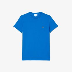 T-Shirts | LACOSTE T-Shirt Col Rond En Jersey De Coton Pima Uni